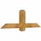 Ekena Millwork Eugene Rough Sawn Timber Gable Bracket, Western Red Cedar, 48"W x 16"H x 4"D x 4"F, 8/12 Pitch GBW048X16X0404EUG00RWR - alternate 3